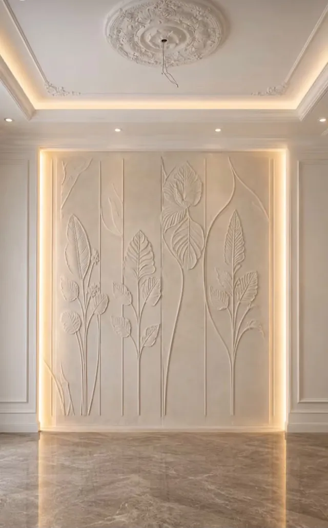 Relief mural rétroéclairé - réalisation Amarildo TELO